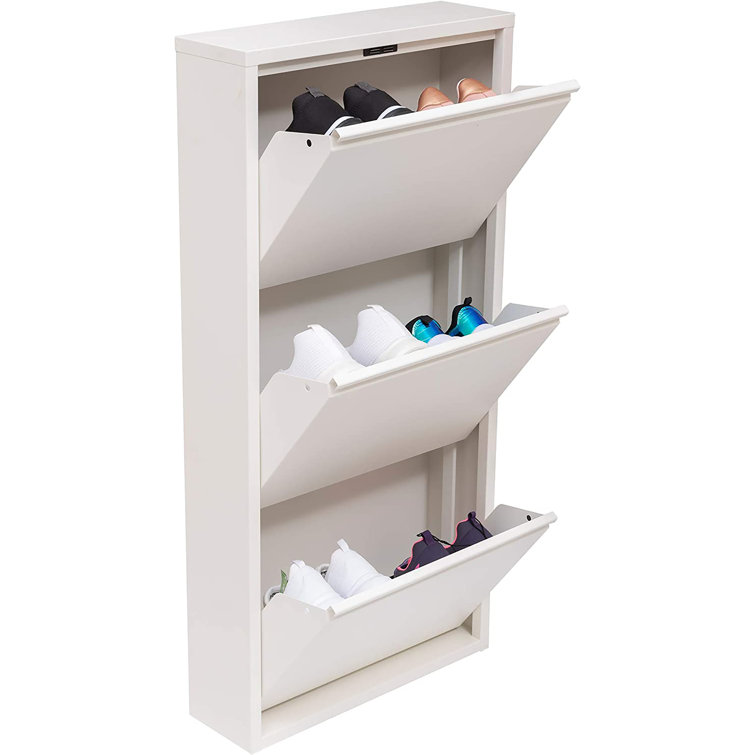 Latitude Run 6 Pair Flip Down Shoe Storage Wayfair Co Uk   6 Pair Flip Down Shoe Storage 